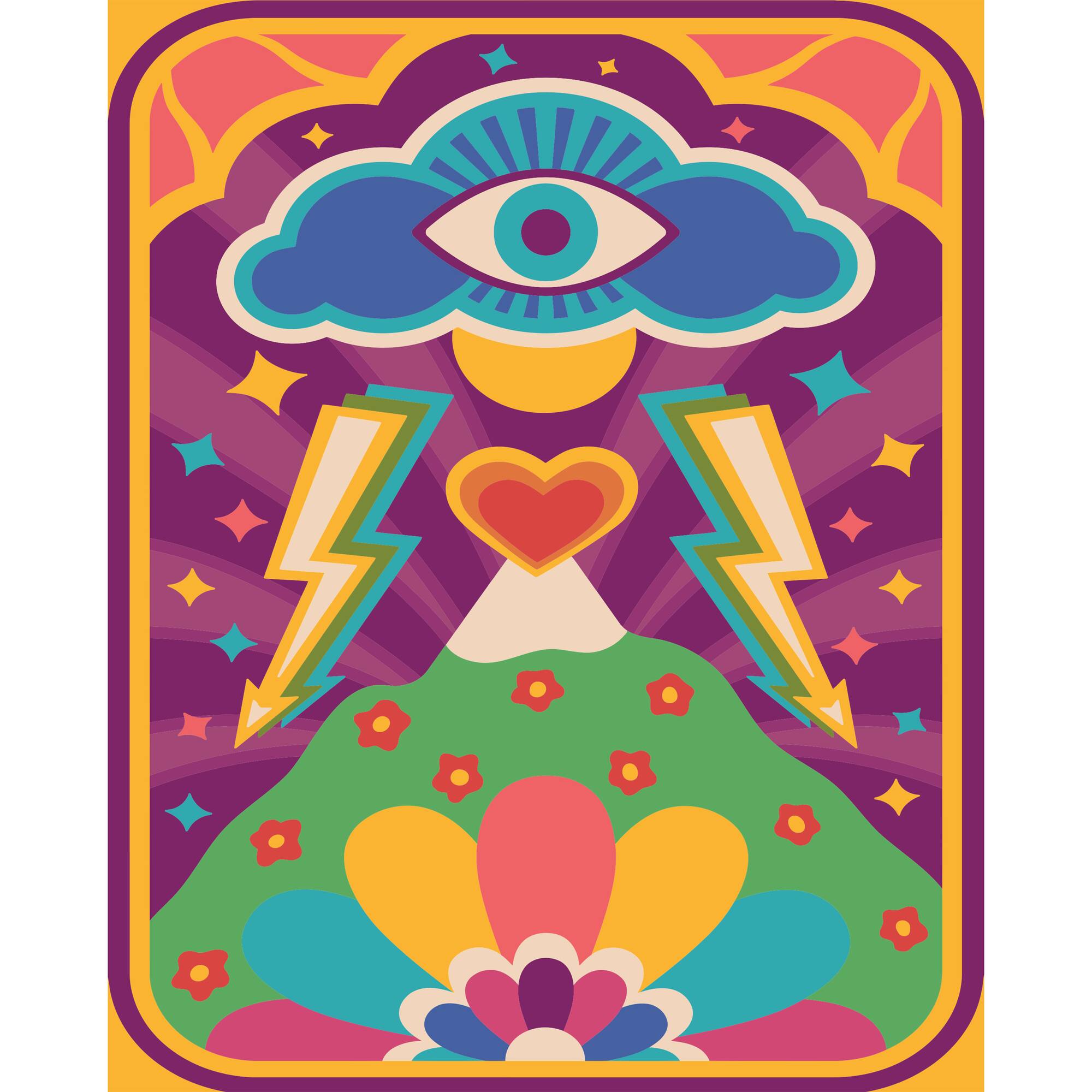 8" x 10" Groovy Mystique Paint-by-Number Kit by Artist's Loft®